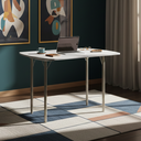 Ver imagem 1 de Mesa Dobrável Extensível para Escritório 216 Carraro Branco