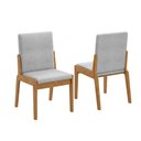 Ver imagem 2 de Kit 2 Cadeiras Sinfonia Naturalle e Linho Cinza com Design Moderno e Confortável