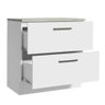 Balcão Armário de Cozinha 80 cm 2 Gavetas Branco Agata Madesa - 4