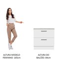Ver imagem 5 de Balcão Armário de Cozinha 80 cm 2 Gavetas Branco Agata Madesa