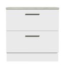 Ver imagem 6 de Balcão Armário de Cozinha 80 cm 2 Gavetas Branco Agata Madesa