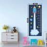 Adesivo De Parede Régua de Crescimento Infantil Nave No Espaço Material:Adesivo Fosco;Tamanho: - 2