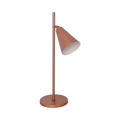 LUMINÁRIA DE MESA CONE BELGA 1LAMP E27 ROSÊ - 3107 LUM RSE