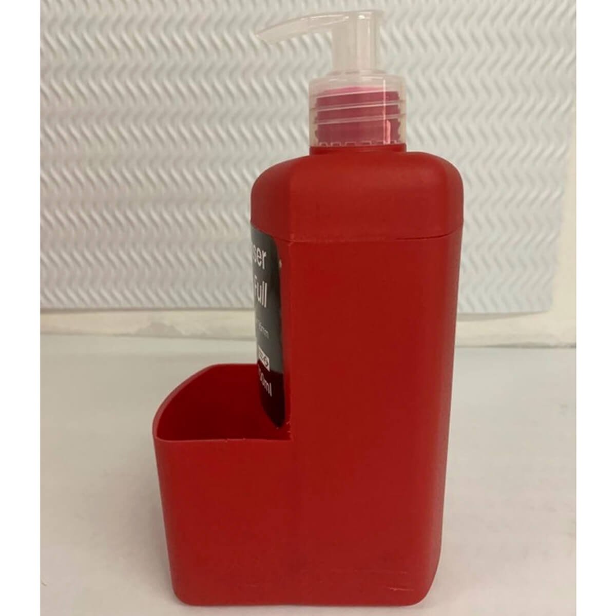 Porta Detergente e Esponja 700ml Dispenser de Detergente para Pia Full Utility Vermelho - 2
