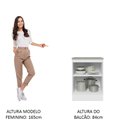 Ver imagem 7 de Balcão 60 cm 1 Porta Branco/Branco Veludo Lux Madesa