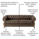 Ver imagem 7 de Sofá Milano 2 Lugares 188cm Café Courino Milani Movelaria