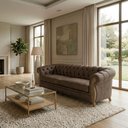 Ver imagem 2 de Sofá Milano 2 Lugares 188cm Café Courino Milani Movelaria