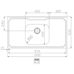 PIA INOX 430 1,00M LISA STANDARD INOXSUL INOXUL - 2