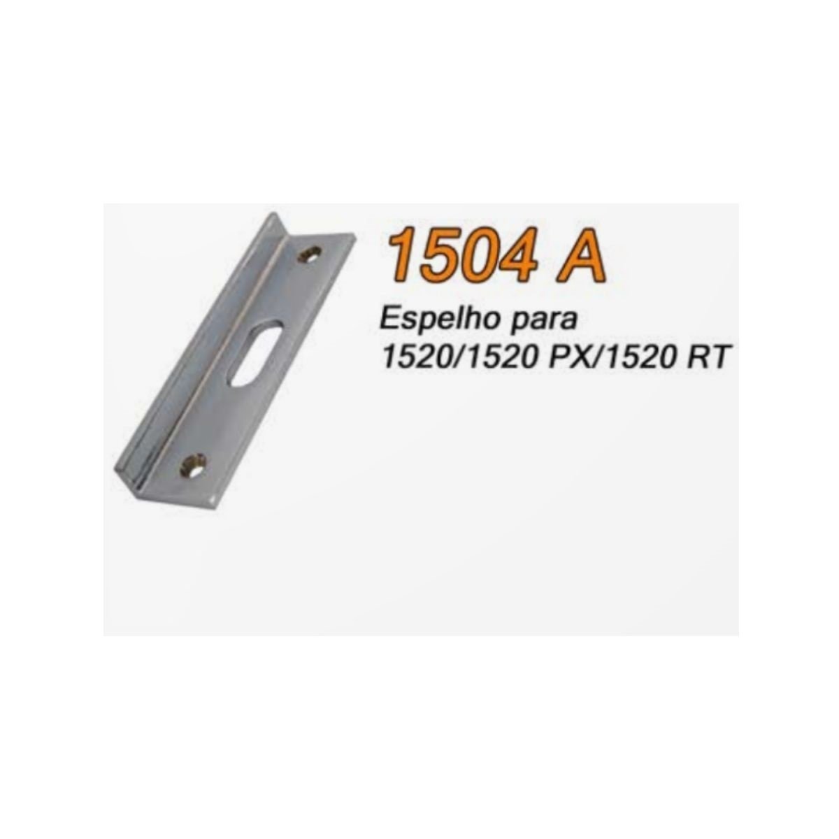 1504A - Contra fechadura para 1520 para porta de vidro temperado blindex v/a - Cromado - 2