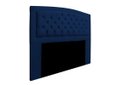 Ver imagem 2 de Cabeceira Estofada Geovana 140cm para Cama Box Casal Quarto Corino Azul Marinho - ADJ Decor