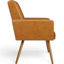 Ver imagem 6 de Kit 03 Poltronas Decorativa para Sala de Estar Maria W01 Pés Palito Couríssimo Whisky - Lyam Decor