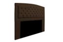 Ver imagem 2 de Cabeceira Estofada Geovana 140cm para Cama Box Casal Quarto Corino Marrom - ADJ Decor