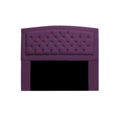 Cabeceira Estofada Geovana 140cm para Cama Box Casal Quarto Suede Roxo - ADJ Decor