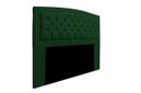 Ver imagem 1 de Cabeceira Estofada Geovana 140cm para Cama Box Casal Quarto Suede Verde Escuro Musgo - ADJ Decor