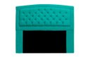Ver imagem 1 de Cabeceira Estofada Geovana 160cm para Cama Box Queen Size Quarto Corino Azul Turquesa - ADJ Decor