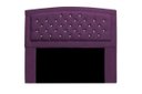 Ver imagem 1 de Cabeceira Estofada Geovana 140cm para Cama Box Casal com Botões Strass Cristais Corino Roxo - Adj de