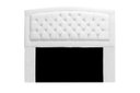 Ver imagem 1 de Cabeceira Estofada Geovana 140cm para Cama Box Casal Quarto Corino Branco Neve - ADJ Decor