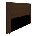 Ver imagem 2 de Cabeceira Estofada Bianca 140cm para Cama Box Casal Quarto Corino Marrom - ADJ Decor