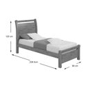 Ver imagem 3 de Cama Solteiro Reali Amendoa Clean - Lopas