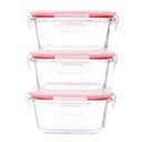 Ver imagem 4 de Kit com 3 Potes de Vidro Hermético 520ml Quadrado Invicta