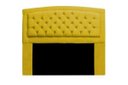 Ver imagem 1 de Cabeceira Estofada Geovana 195cm para Cama Box King Size Quarto Corino Amarelo - ADJ Decor