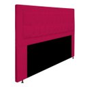 Ver imagem 2 de Cabeceira Estofada Bianca 160cm para Cama Box Queen Size Quarto Corino Rosa Pink - ADJ Decor