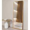 Ver imagem 3 de Espelho Retangular Corpo Inteiro c/ Moldura 150 x 60 Grande:Dourado