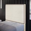 Ver mais imagens de Cabeceira Cama Box Solteiro 100 Cm Linho Champagne