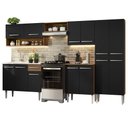 Ver imagem 3 de Armário de Cozinha Completa 293cm com Pia Rustic/Preto Emilly Madesa 09