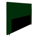 Ver imagem 2 de Cabeceira Estofada Bianca 140cm para Cama Box Casal Quarto Suede Verde Escuro Musgo - ADJ Decor