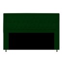 Ver imagem 1 de Cabeceira Estofada Bianca 140cm para Cama Box Casal Quarto Suede Verde Escuro Musgo - ADJ Decor