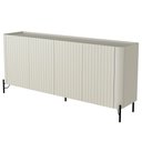 Ver imagem 5 de Buffet Sala de Jantar 4 Portas Brise 1 Gaveta Pés Industrial Preto Naim I03 Luna - Lyam