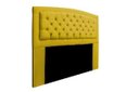 Ver imagem 2 de Cabeceira Estofada Geovana 140cm para Cama Box Casal Quarto Corino Amarelo - ADJ Decor