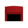 Cabeceira Estofada Geovana 140cm Para Cama Box Casal Com Botões Strass Cristais Suede Vermelho - ADJ - 1