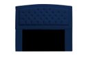 Ver imagem 1 de Cabeceira Estofada Geovana 195cm para Cama Box King Size Quarto Corino Azul Marinho - ADJ Decor