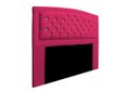 Ver imagem 2 de Cabeceira Estofada Geovana 160cm para Cama Box Queen Size com Botões Strass Cristais Corino Rosa Pin