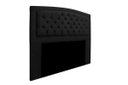Ver imagem 2 de Cabeceira Estofada Geovana 140cm para Cama Box Casal Quarto Corino Preto - ADJ Decor