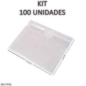 Etiqueta Porta Preço para Gancho Expositor (50 Uni) 5,5x3,5