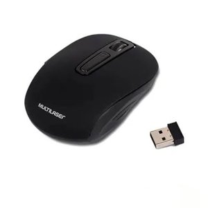 Mouse Sem Fio Multilaser 2.4 GHZ Litio Preto - MO277