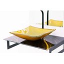 Ver imagem 2 de GABINETE DE VIDRO 50CM PARA BANHEIRO CHIPRE MÁRMORE PRETO DOURADO EK