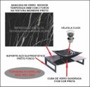 Ver imagem 5 de GABINETE DE VIDRO 50CM PARA BANHEIRO CHIPRE MÁRMORE PRETO EK