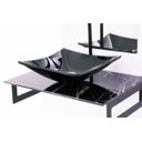Ver imagem 2 de GABINETE DE VIDRO 50CM PARA BANHEIRO CHIPRE MÁRMORE PRETO EK