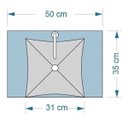 Ver imagem 6 de Gabinete de Vidro 50cm para Banheiro Chipre Mármore Branco Ek