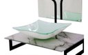 Ver imagem 2 de Gabinete de Vidro 50cm para Banheiro Chipre Mármore Branco Ek
