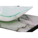 Ver imagem 3 de Gabinete de Vidro 50cm para Banheiro Chipre Mármore Branco Ek