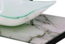 Ver imagem 3 de Gabinete de Vidro 50cm para Banheiro Chipre Mármore Branco Ek