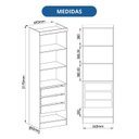 Ver imagem 5 de Guarda-Roupa Modulado 2 Portas 3 Gavetas com Prateleiras Infinity Marrom/Cedro/Duna