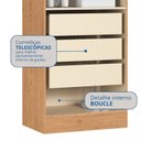 Ver imagem 3 de Guarda-Roupa Modulado 2 Portas 3 Gavetas com Prateleiras Infinity Marrom/Cedro/Duna