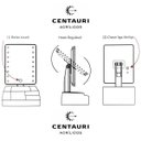 Ver imagem 4 de Organizador Maquiagem Cosméticos 9 Nichos Acrílico Premium com Espelho Led 16 Luzes Touch Regulável