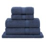Jogo Toalha de Banho Gigante 5 Pçs América Algodão Egípcio Buddemeyer Luxus Azul Escuro 1291 - 1